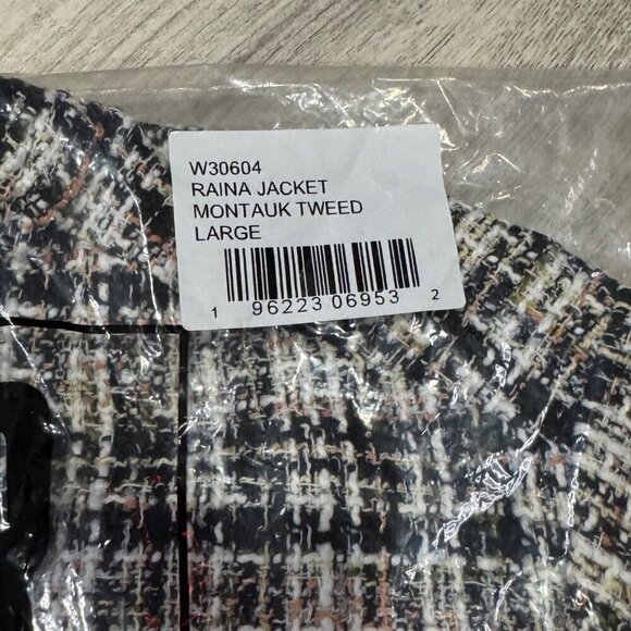 Walter Baker Large Raina Short Zip Jacket Montauk Tweed NWT MSRP $248 - Picture 7 of 7